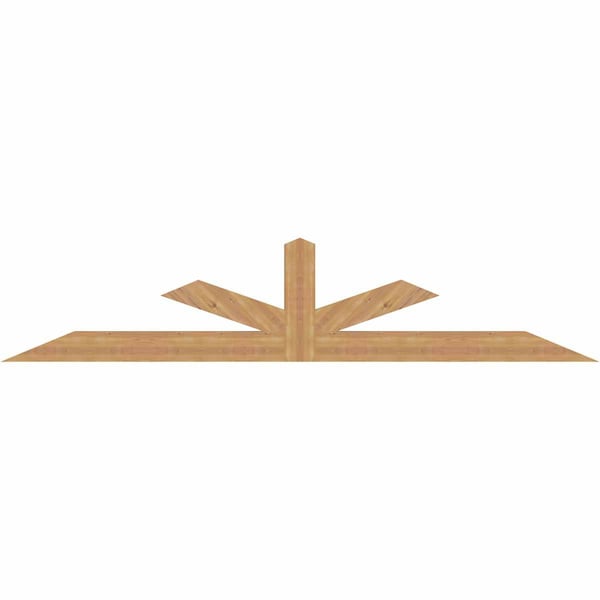 Ekena Millwork Saratoga Timber Gable Bracket, Western Red Cedar, 108"W x 22"H x 3 1/2"D x 5 1/2"F, 5/12 Pitch GBW108X22X0406SAR00SWR - main